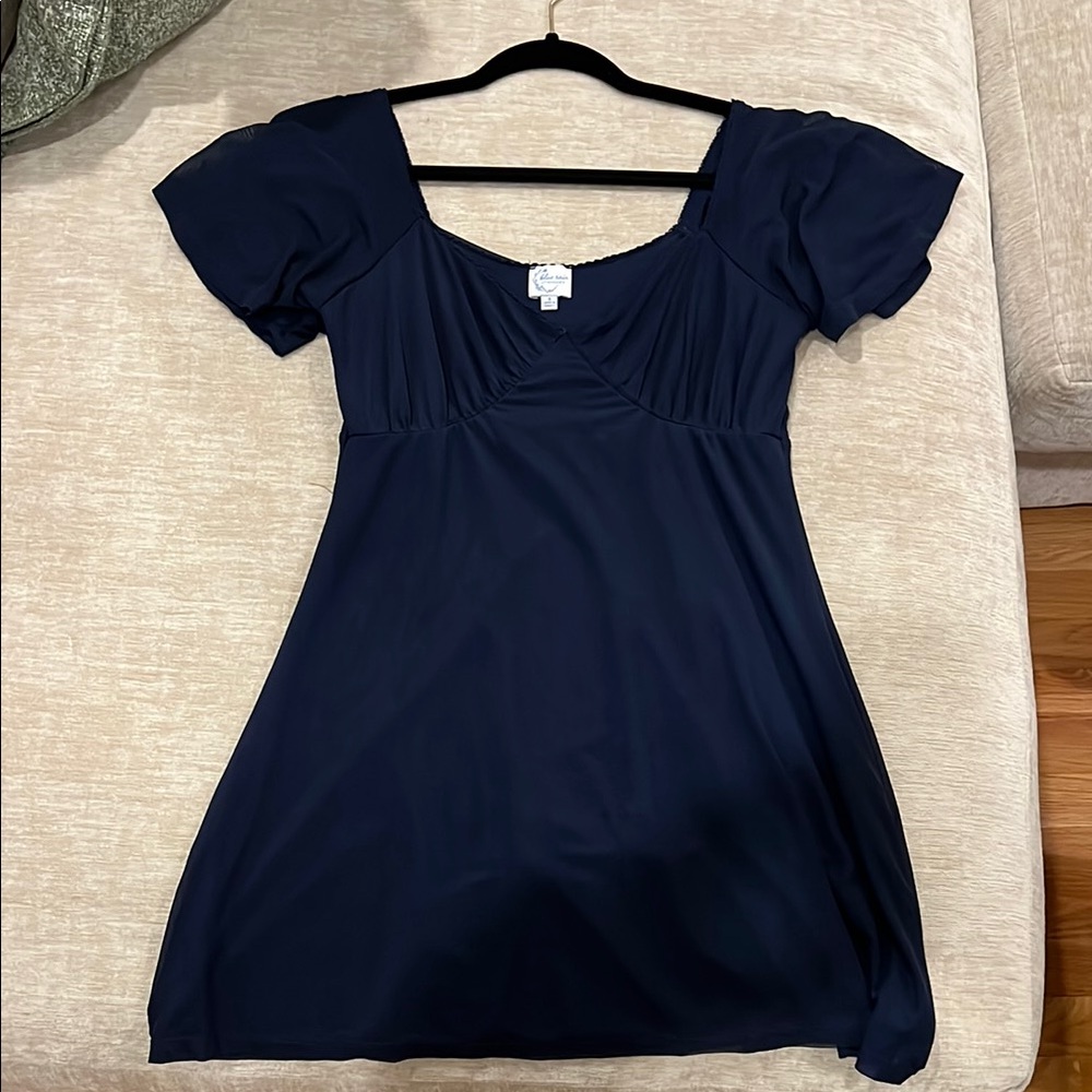 Flirty Navy Blue Dress
